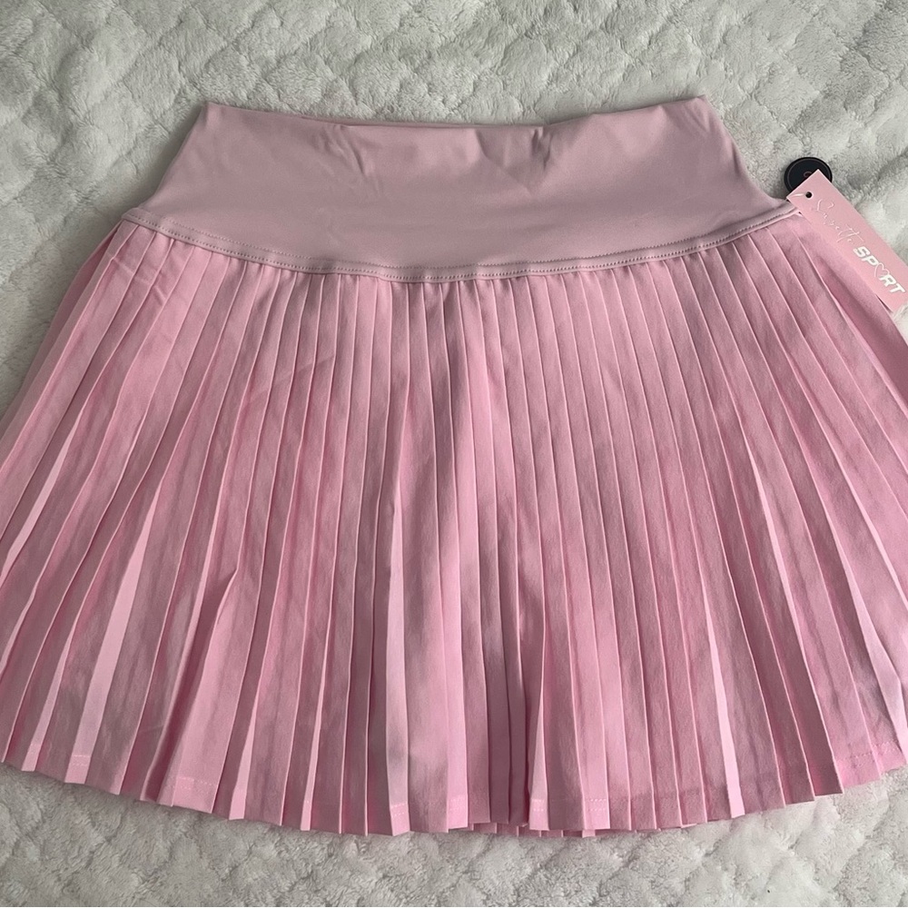 Pink Pleated Women's Skirt